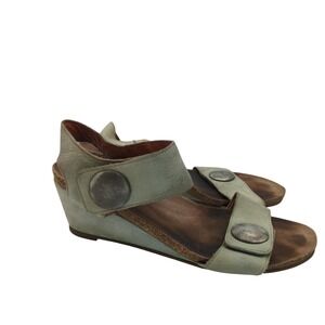 TAOS Carousel 3 Wedge Sandals Women 41 10-10.5 Leather Adjustable Comfort Casual